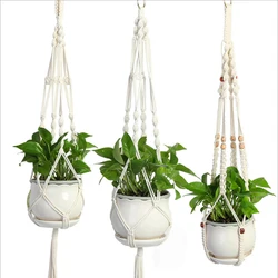 Hot sales 100% handmade macrame plant hanger flower /pot hanger for wall decoration countyard garden