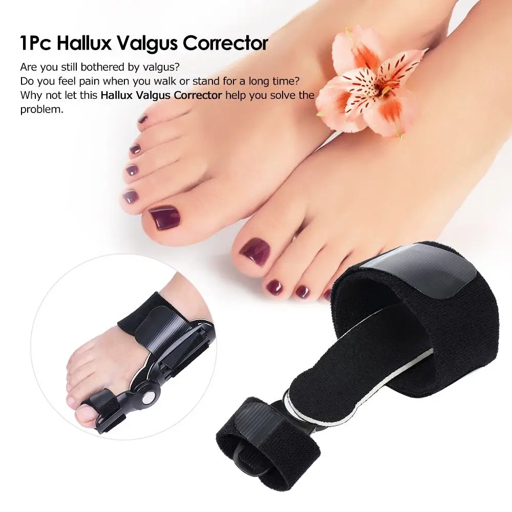 1PC ปรับ Big Toe Corrector Bunion Splint Hallux Straightener ฟุตปวดบรรเทาบรรเทาเท้า Care เครื่องมือ Dropshipping