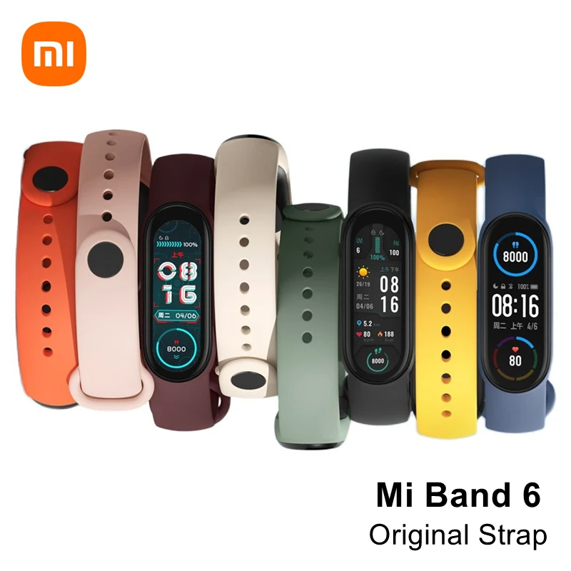 Оригинальный ремешок Xiaomi Mi Band 6 для Mi Smart Band 6 NFC смарт-браслеты