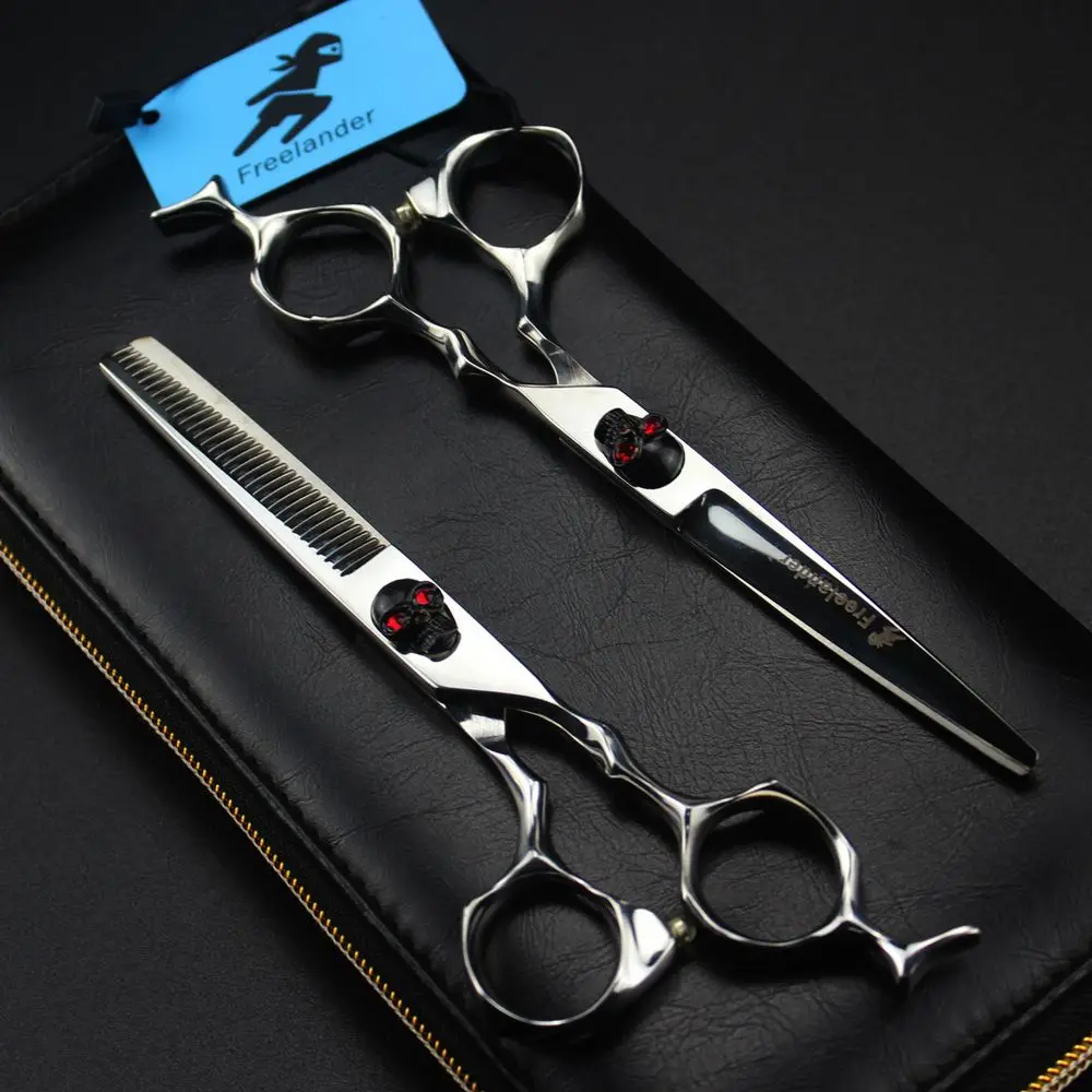 

Professional 6 inch Hair Cutting Scissors Hairdressing Scissors Straight Thinning Scissors Barber Supplies Kit Salon Tools