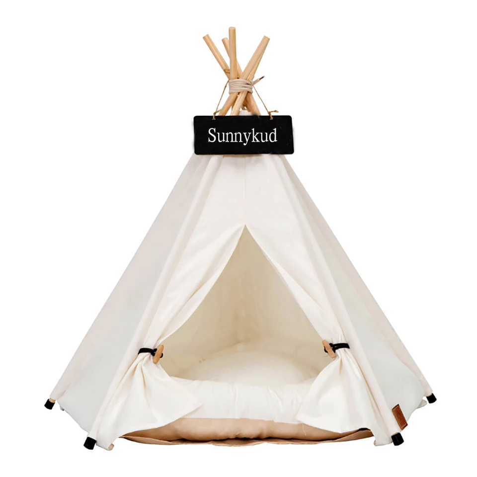 Portable Pet Tent House with Thick Cushion