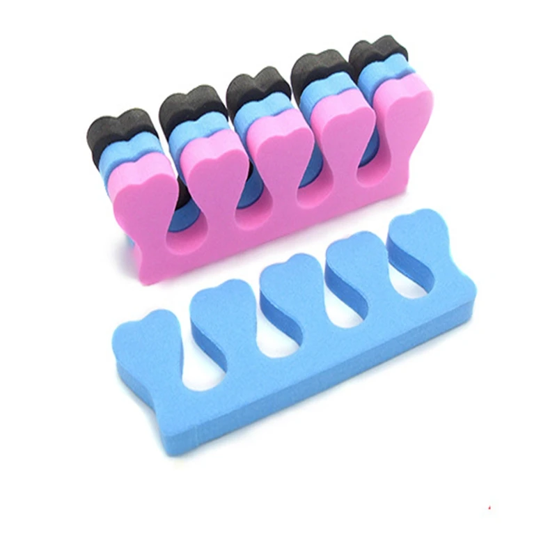 400pcs/lot Pink Nail Art Toes Separators Fingers Foots Sponge Soft Gel UV Tools Polish Manicure Pedicure F413