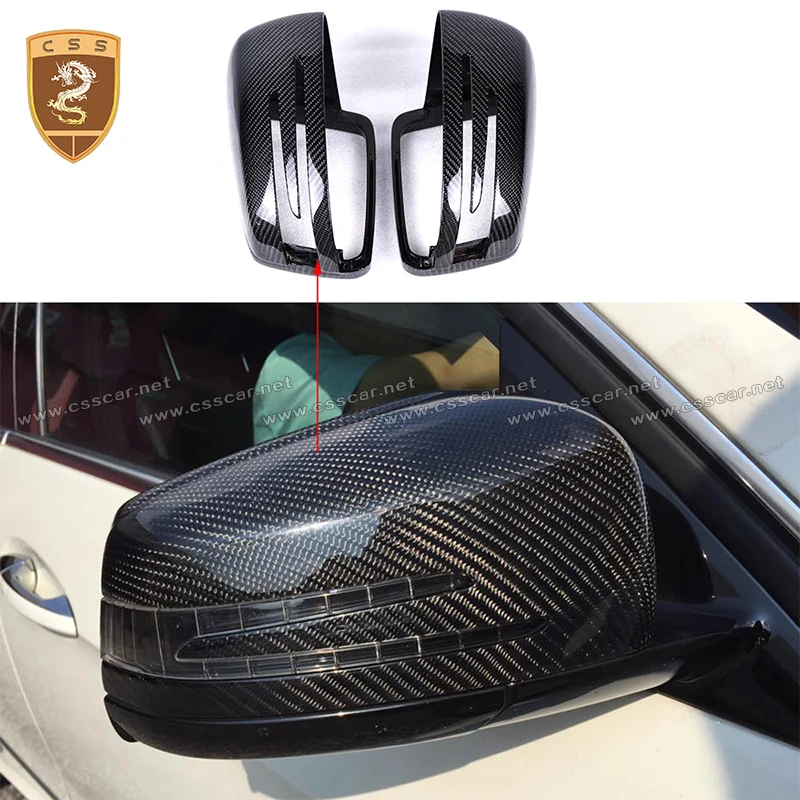 

Real Carbon Fiber Mirror Cover For Mercedes Benz W204 A W176 E W212 E W207 GLA X156 CLA W117 CLS W218 C Class Add on Style