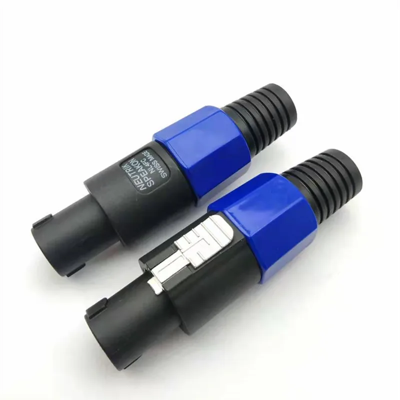 1Pcs NL4FC Speaker Audio 4Pin Male/ Female Locking Amp Speaker Connector Adapter Long Tail Professional XLR 4Pole Socket Plug