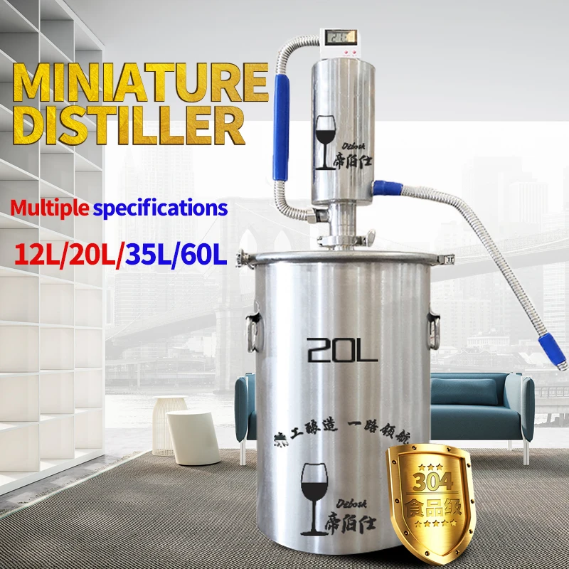 SUS 304 Moonshine Distiller Brewing Alcohol Mashine Home Brewing Liquor Brandy Vodka Distiller Comprises Brewing Accessories