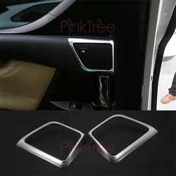 For Toyota Alphard VELLFIRE 30 2016 2017 2018 Chrome Door Speaker Cover Audio Overlay Panel Car Accessories