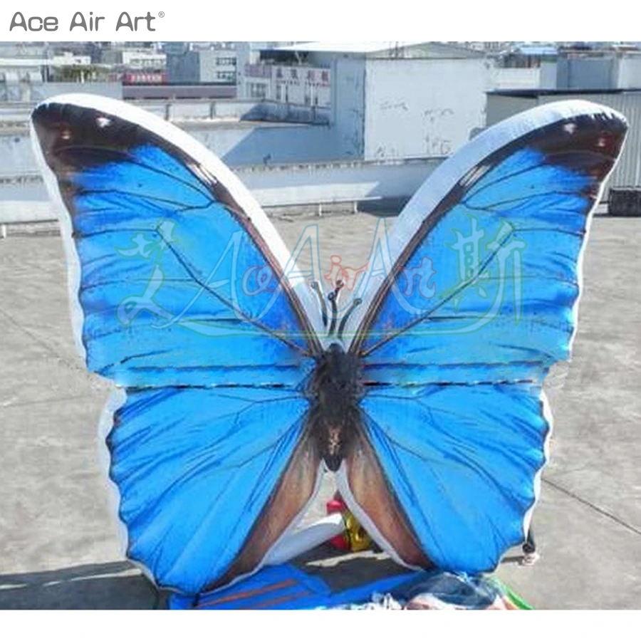 

2022 Custom Built Blue Inflatable Butterfly/Inflatable Animal Replica For Outdoor Advertising/Event Promotion Made In China