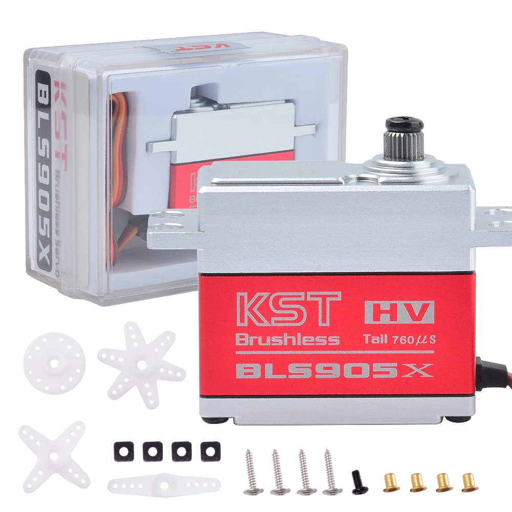 KST BLS915 V2.0 3Pieces + KST BLS905X 1 Piece Brushless High Voltage Metal Gear Servo For 550-700 Tail Servo Motor