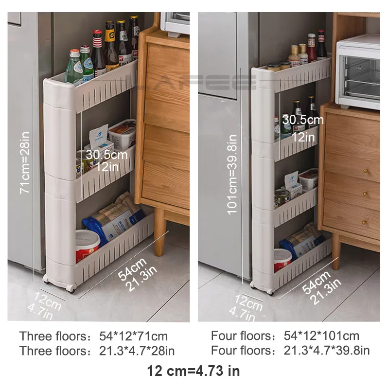 Storage Rack Shelf  Storage Kitchen Shelf Interspace Gap Shelf Toilet Gap Rack  Bathroom Storage Rack  Side Seam Finishing Rack