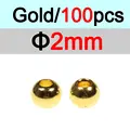 2 mm Oro 100 piezas