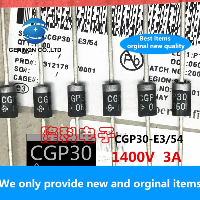 100% de 10 Uds., nuevo y original CGP30-E3/54 Weiss imports, 1400V, 3a, 1,4 kV, amortiguador de diodo original CGP30
