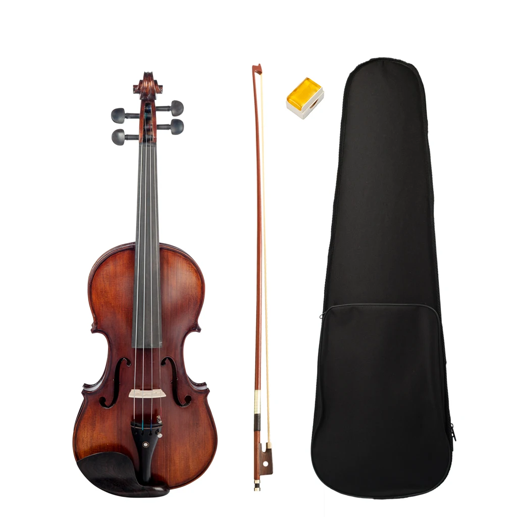 

Acoustic Violin Full Size 4/4 Violin Fiddle Matte Finish Violin Ebony Accessories