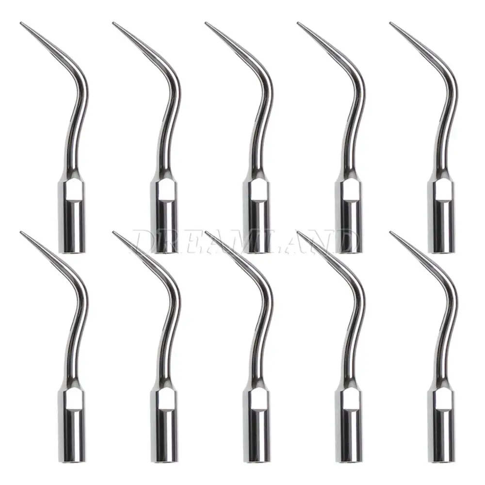 

10PCS Dental Scaling Tips Ultrasonic Scaler Remove subingival calculus PD4 Tip Fit DTE SATELEC NSK