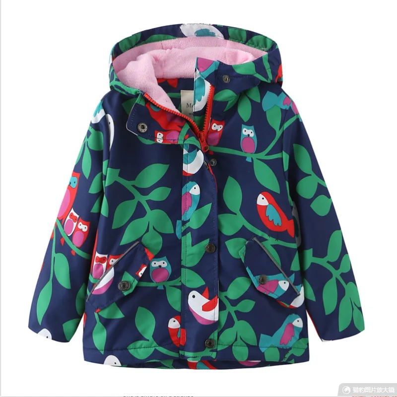 Winter new children's polar fleece windbreaker jacket outdoor hooded rainproof jacket