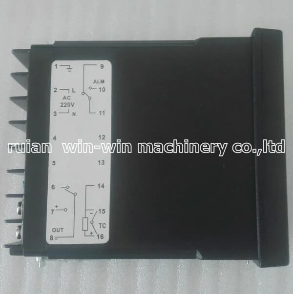 2 pcs XMTE-9000 back side XMTE-9081 K type digital temperature controller connect the solid state relay