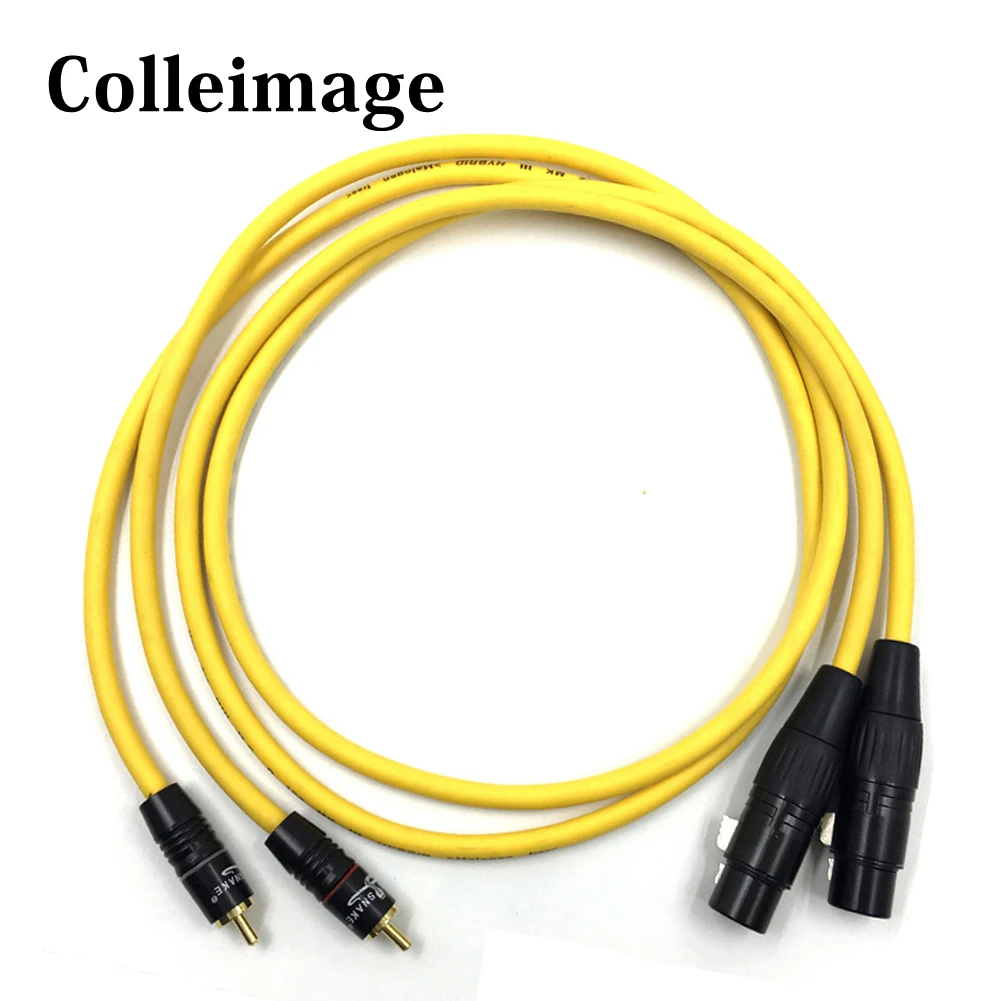 Hifi RCA to XLR Male Cable, 2 XLR to 2 RCA/Phono Plug HIFI Stereo Audio Connection Microphone Cable