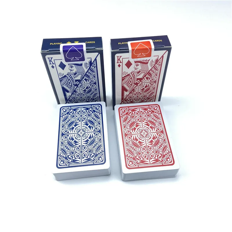 2pcs/Lot Plastic Playing Cards Waterproof Poker Cards Baralho Texas Hold\'em Narrow Brand PVC Pokers Board Games 2.28*3.46 Inch