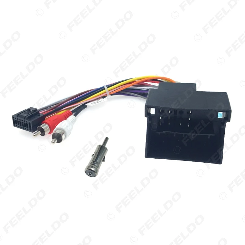 

FEELDO автомобильный аудио DVD-плеер 16-контактный адаптер кабеля питания Android с FM-разъемом для Ford Focus 06-11 жгут проводов радио