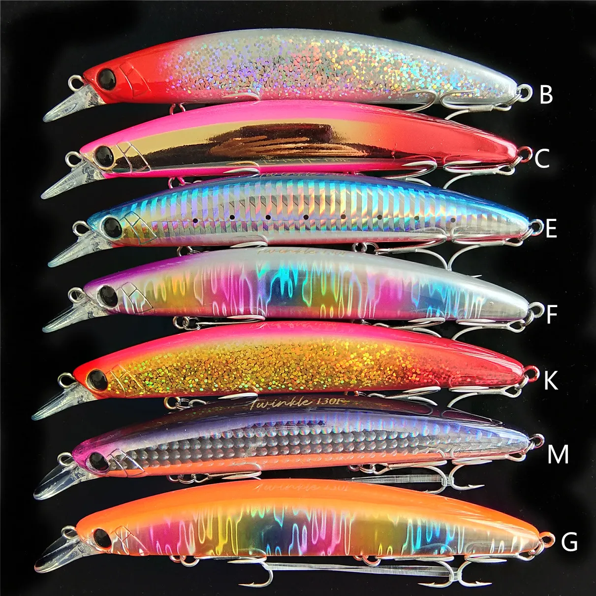 TSURINOYA 7PCS 130mm 23g DW111 Lange Casting Schwimm Minnow Harten Köder Meer Bass Salzwasser Meer Angeln Locken