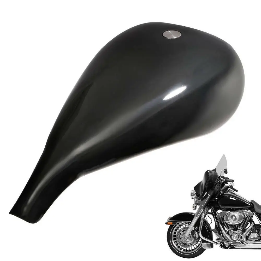 4,7 Gallonen 5" gestreckter verlängerter Gas-Kraftstofftank für Harley Touring Street Electra Glide FLHR Custom Baggers Motorrad