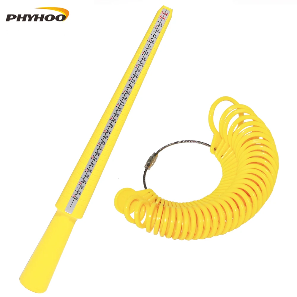 

Plastic Ring Sizer Kit Mandrel Finger Ring Gauge Sizer Stick Measuring Tool for Jewelry Making HK Size(1-33)