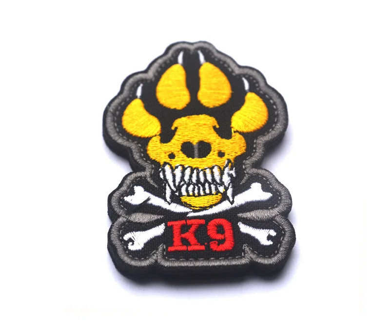 K9 Dog Trainning Embroidery Patch Armband Badge Military Decorative Sewing Applique Embellishment Tactical Patches