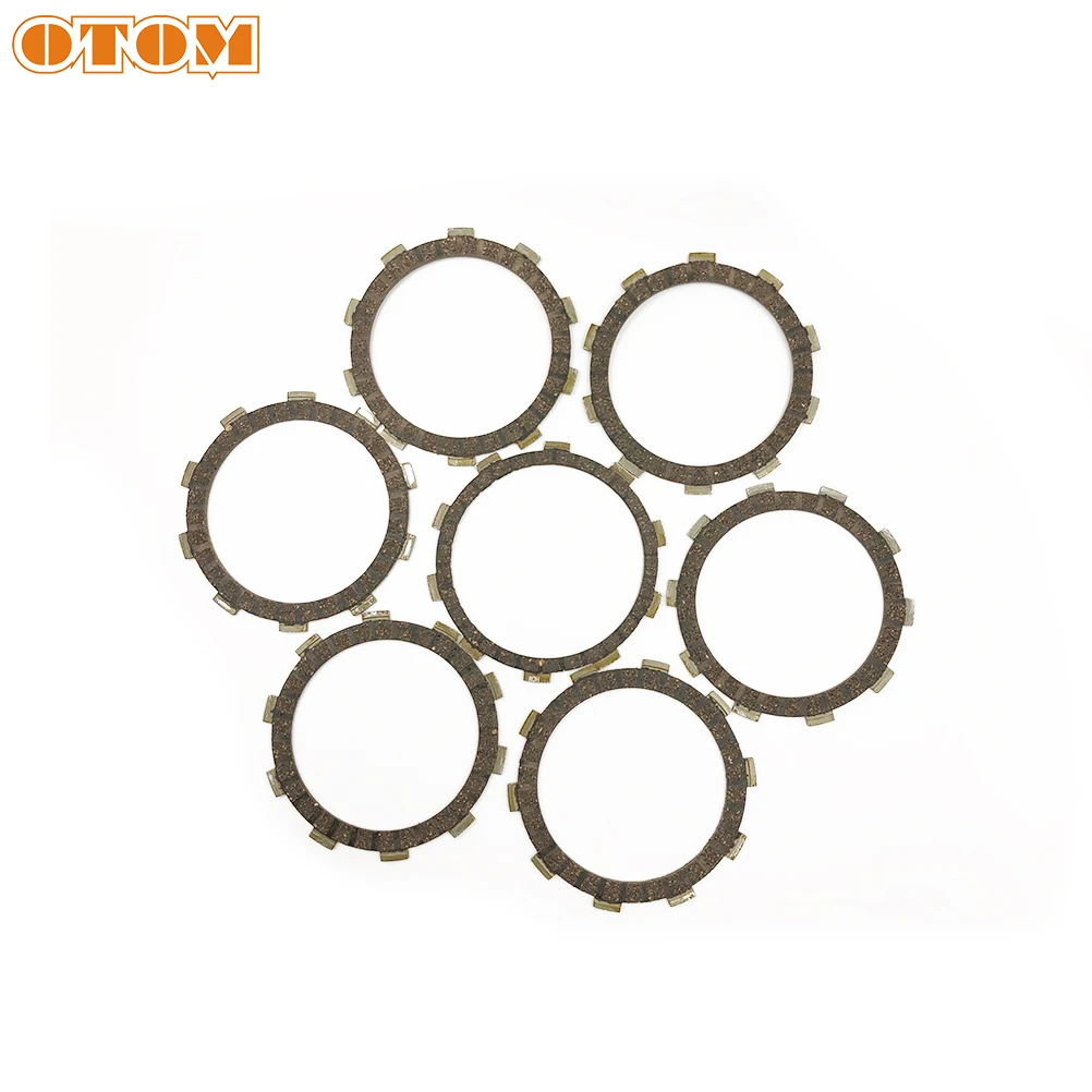 OTOM Motorcycle Engine Clutch Friction Plates Steel Discs Kits For YAMAHA DT230 LONCIN MT250 KEWS KAYO KT250 Motocross Enduro