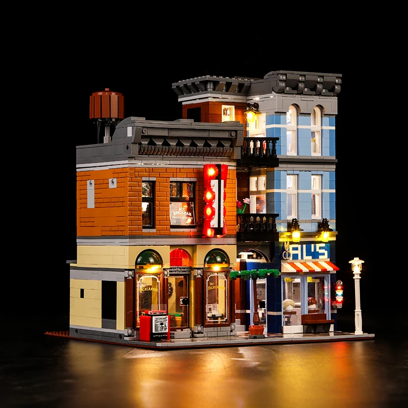 Led Light For 10246 Building Blocks Creator City Street Detective's Office 15011 (only Light With Battery Box)