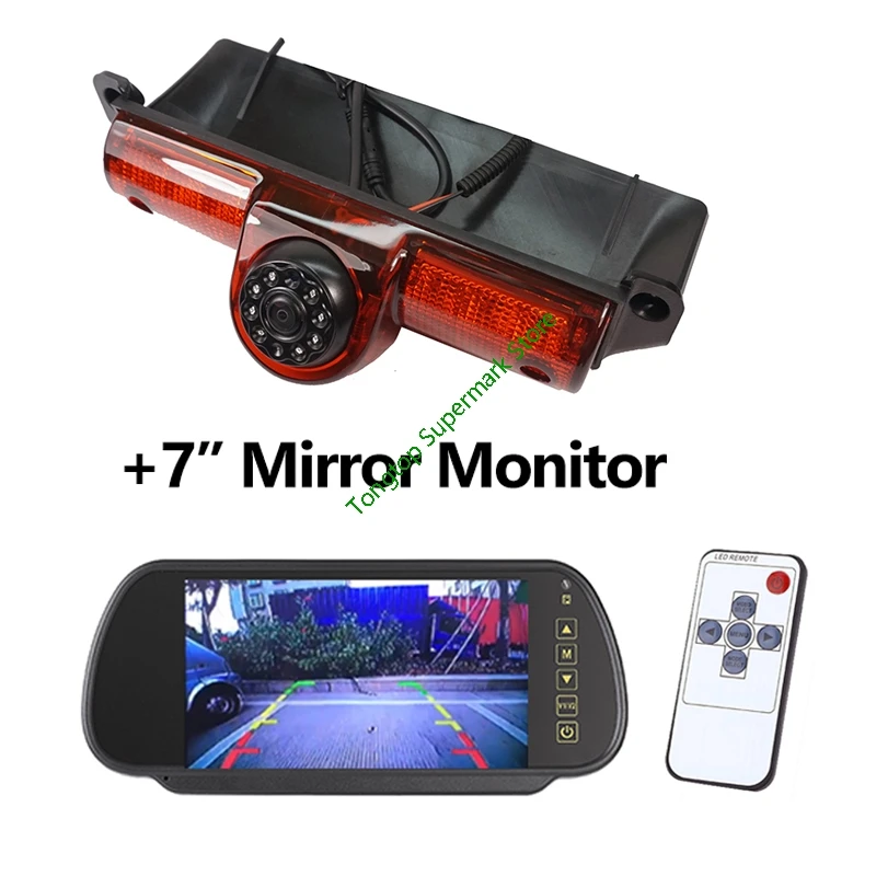 

Waterproof IR LED Car Brake Light Backup Camera For CHEVROLET Express & Chevy Savana cargo VAN With 7" Mirror Monitor