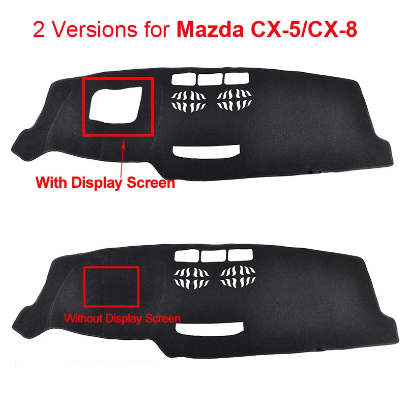 Car Inner Dashboard Cover For Mazda CX-5 CX-8 2017 2018 2019 2020 CX8 CX5 Auto Dash Mat Carpet Cape Sun shade Dashmat Pad