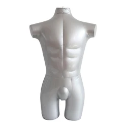 Inflatable Male Mannequin Form Underwear Display Dummy Torso Models (No Arm)