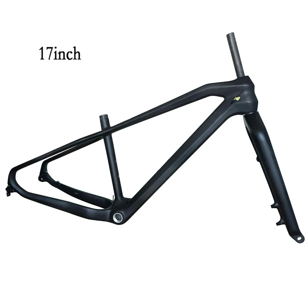 ICANbikes 26er carbon fat bike frame 197mm rear space fat bike carbon frame UD matt 17/19 inches SN02