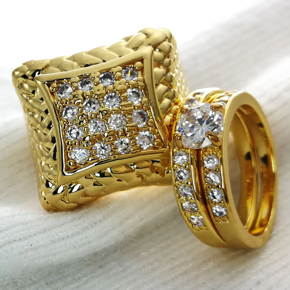 Prong setting zircon Men women ring wedding Dominee  Couple  Party men size 8 to 15,   5  10 R105, R280