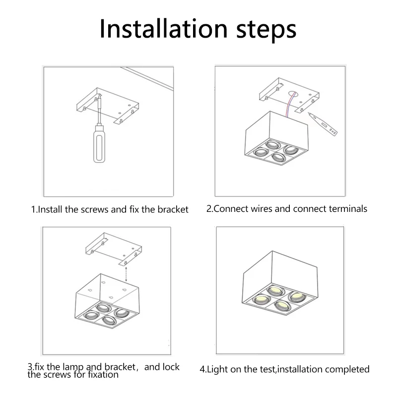 Surface mounted  LED7/12W LvingCeiling spotlight 3000K-6500K Dimmable Fixture Control  Lighting Google dimming Spotlight