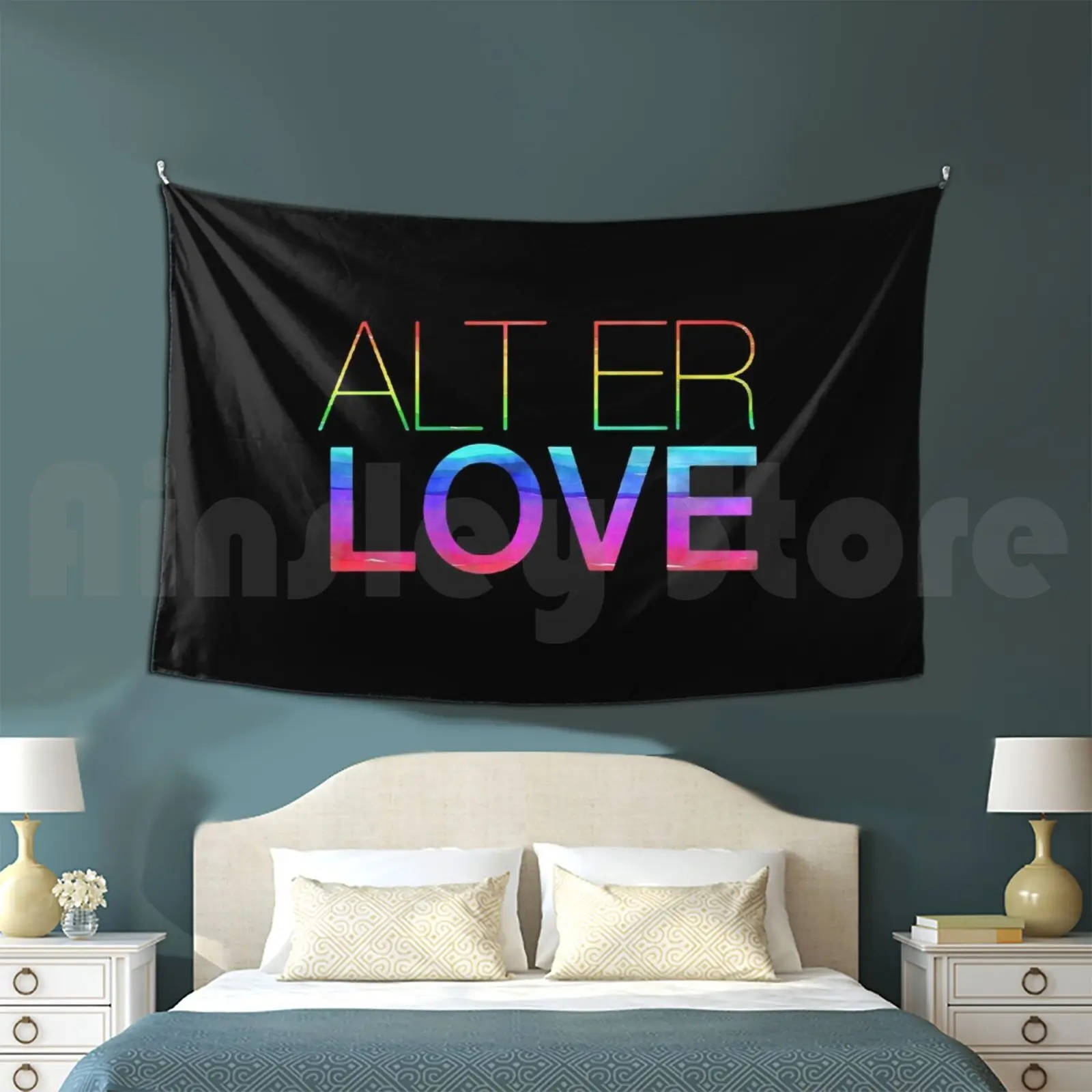 Alt Er Love Rainbow Tapestry Background Wall Hanging Skam Sweden Italy France Nl Druck Italian John Tv Original Show