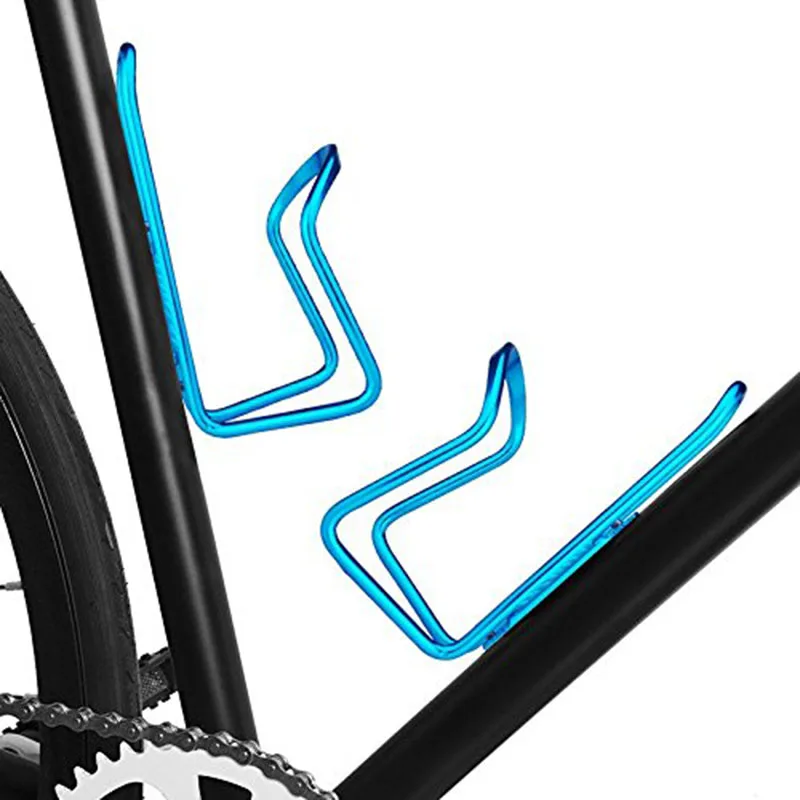 1 pz portabottiglie per bicicletta in lega di alluminio bici ciclismo staffa ciclismo bere tazza d\'acqua cremagliera accessori ciclo