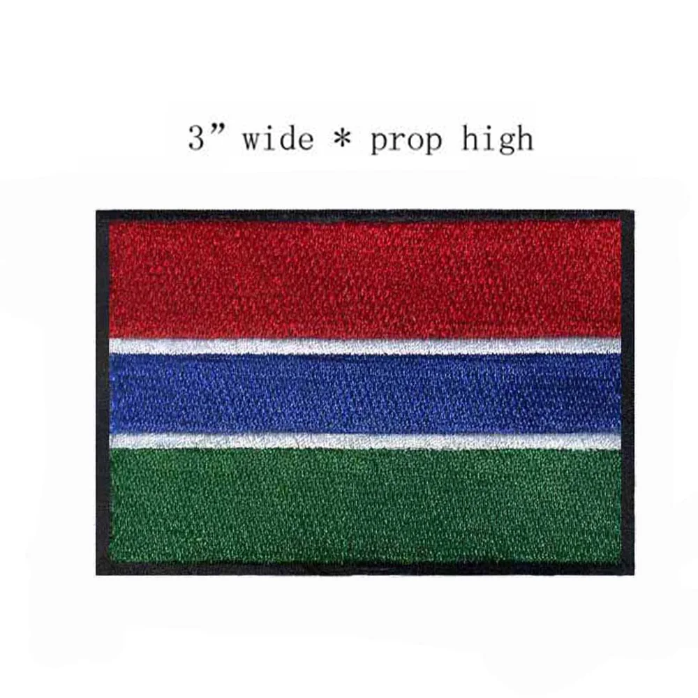 Gambia Embroidery Flag Patch 3