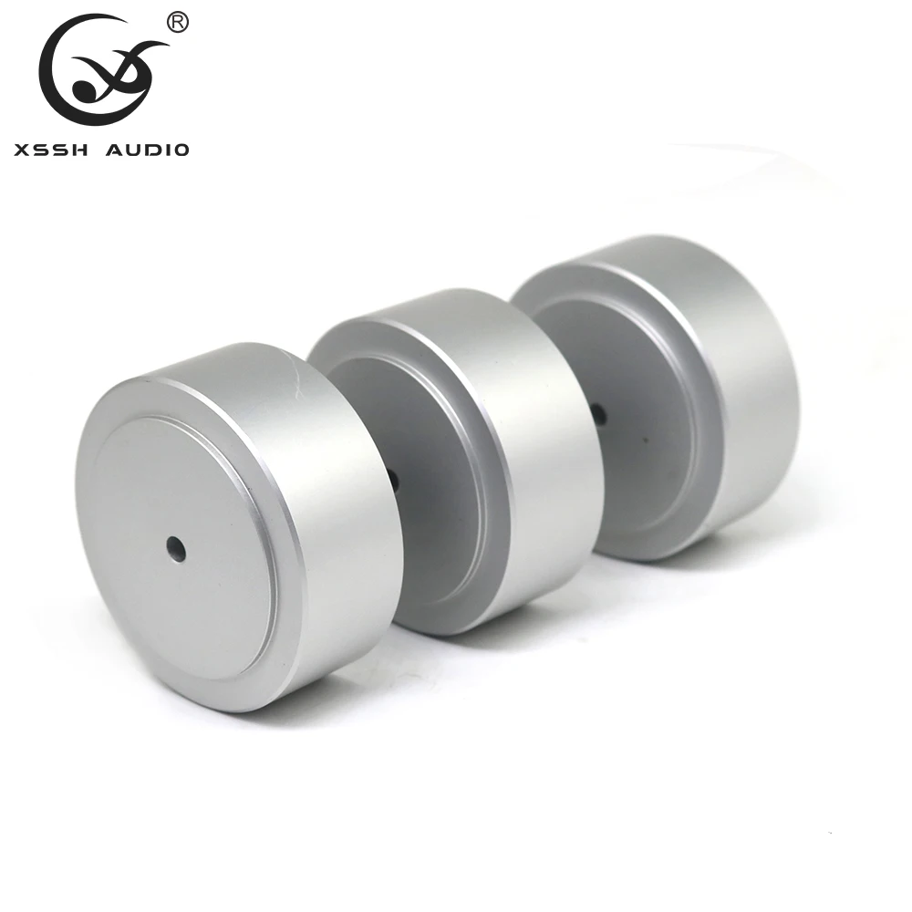 XSSH-almohadilla de amortiguación redonda para Audio audiófilo, altavoz HIFI, amplificador de CD, aislamiento de aluminio, pie de soporte
