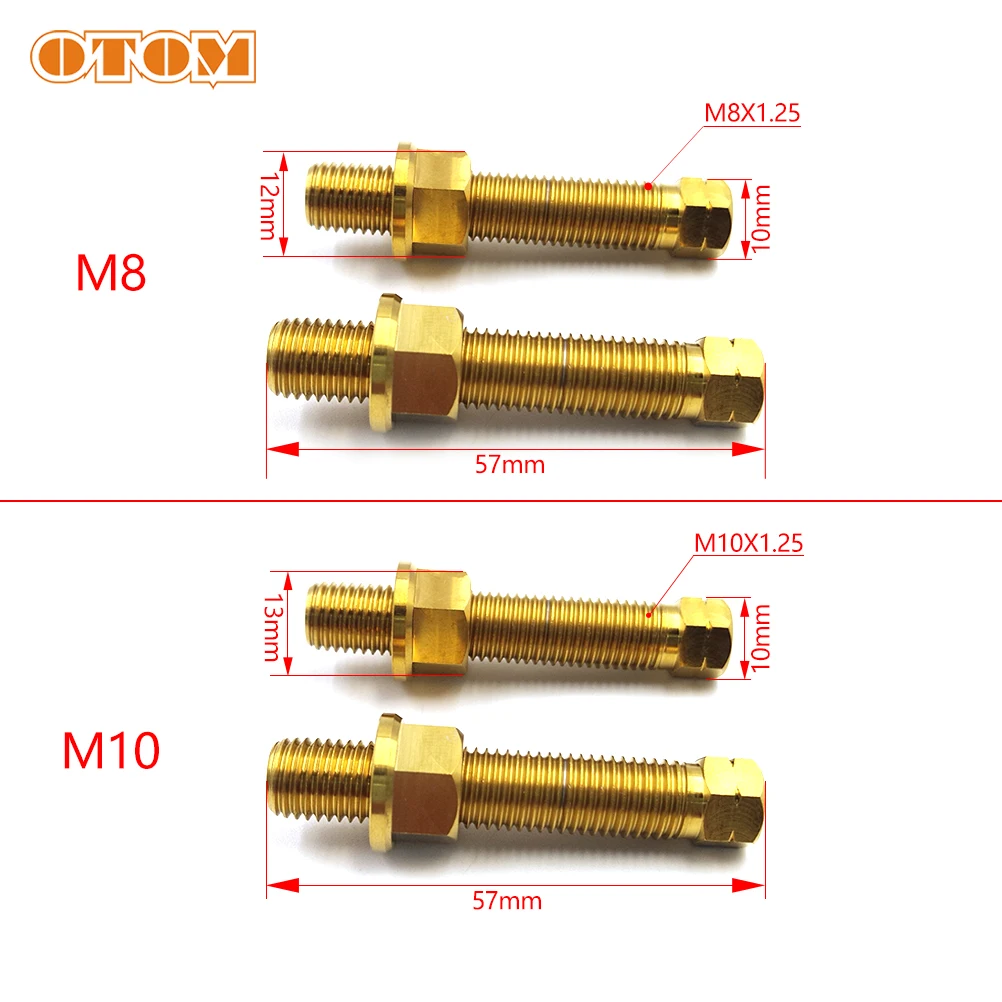 OTOM Titanium Alloy Chain Adjuster Bolt M8 M10 Motocross Dirt Bike For KTM HONDA KAWASAKI SUZUKI YAMAHA