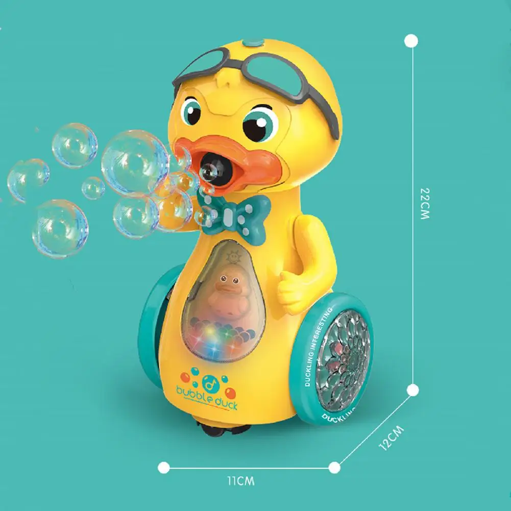 子供の自動石鹸バブルブロワー,かわいい黄色いアヒルの泡の銃,赤ちゃんの魔法のおもちゃ,子供の贈り物,2024