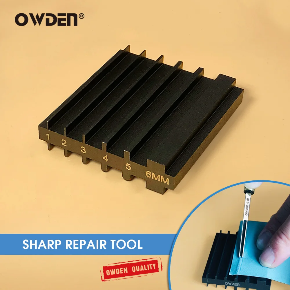 OWDEN Sharp Repair Tool for Sharpening Knife Wide Shovel Cutting Leather Thinner Edge Skiving Sharpeners