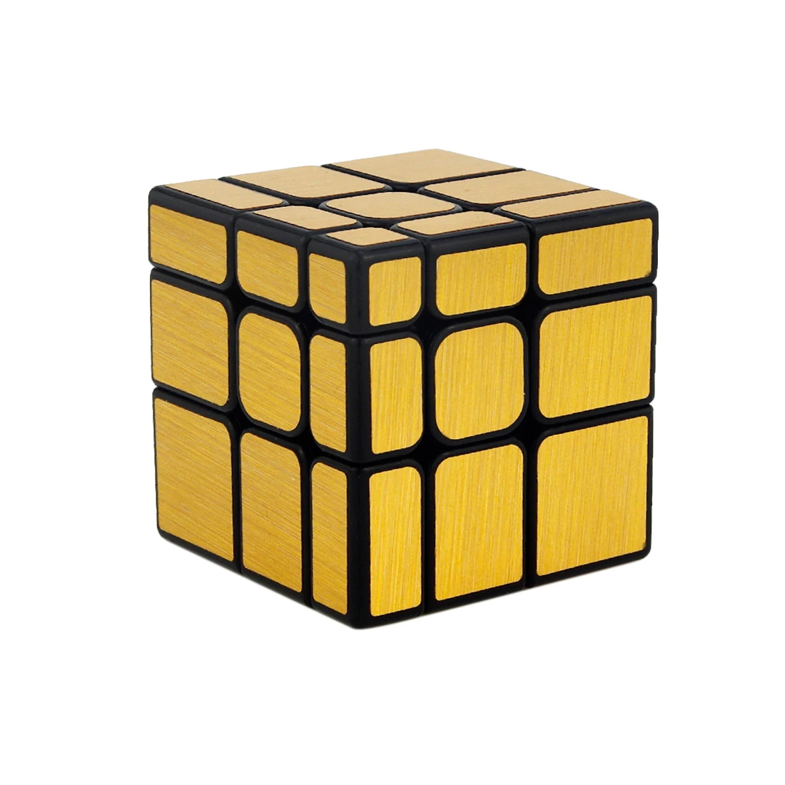 Prędkość lustro S cube MofangJiaoshi kostki bloki posrebrzany odlew powlekane błyszczące magia Cube Puzzle obliczania objętości w klasie szczotkowanego naklejka zabawki