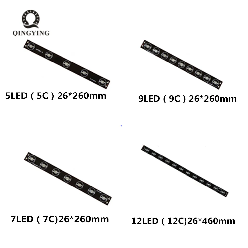 5W 7W 9W 12W Aluminium PCB Circuit Board for 5PCS 7PCS 9PCS 12PCS 1w,3w,5w LED in Series DIY