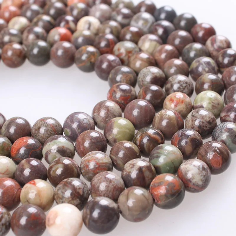 Natural Stone Beads Ocean Stone Ocean Agate Beads Round Loose Beads 4 6 8 10 12mm Beads For Diy Jewelry Making