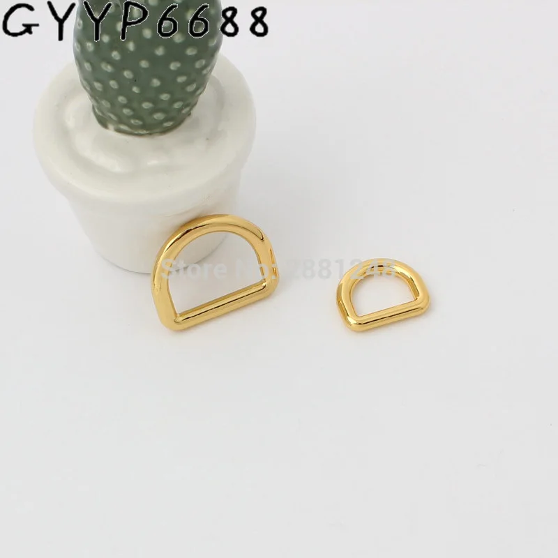 

15mm 18mm 24mm inside Tone Dee D ring match buckle Cast Solid Custom manufactured Cast hardware metal gold round d-ring for bag