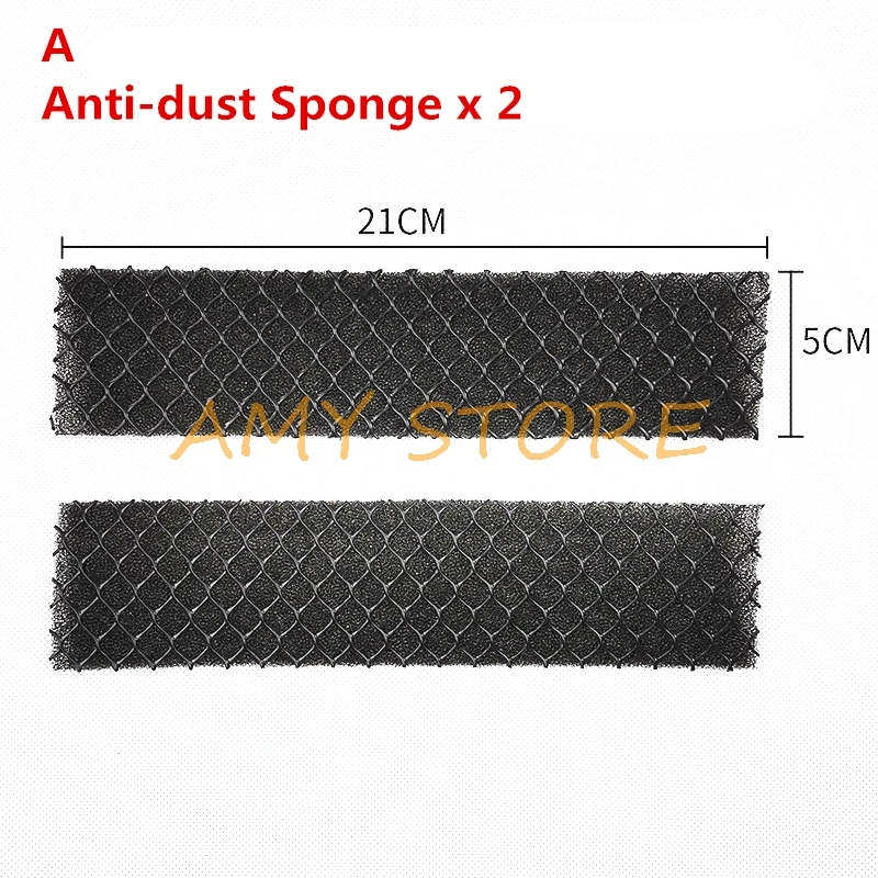 2pcs Air Conditioner Outlet Air Vent Cleaning Filter Repacement Sponge Anti-Dust Net Mesh for Midea Wall-mounted Air Conditioner