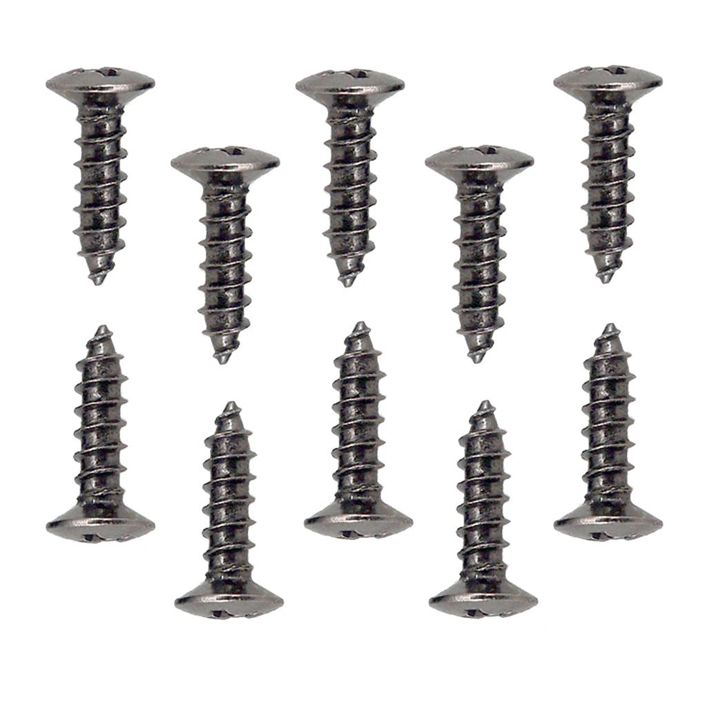 BLACK Guitar Pickguard Scratchplate Mounting Screws - Package of 50pcs, 3mm