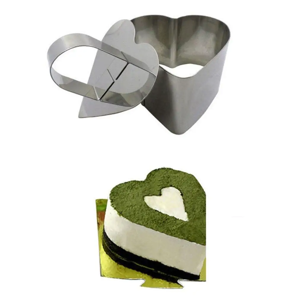 Đồng Hồ Nam Dây Thép Không Gỉ Khuôn Cắt Cookie Hoa Trái Tim Bánh Khuôn Làm Bánh Nướng Bánh Dụng Cụ
