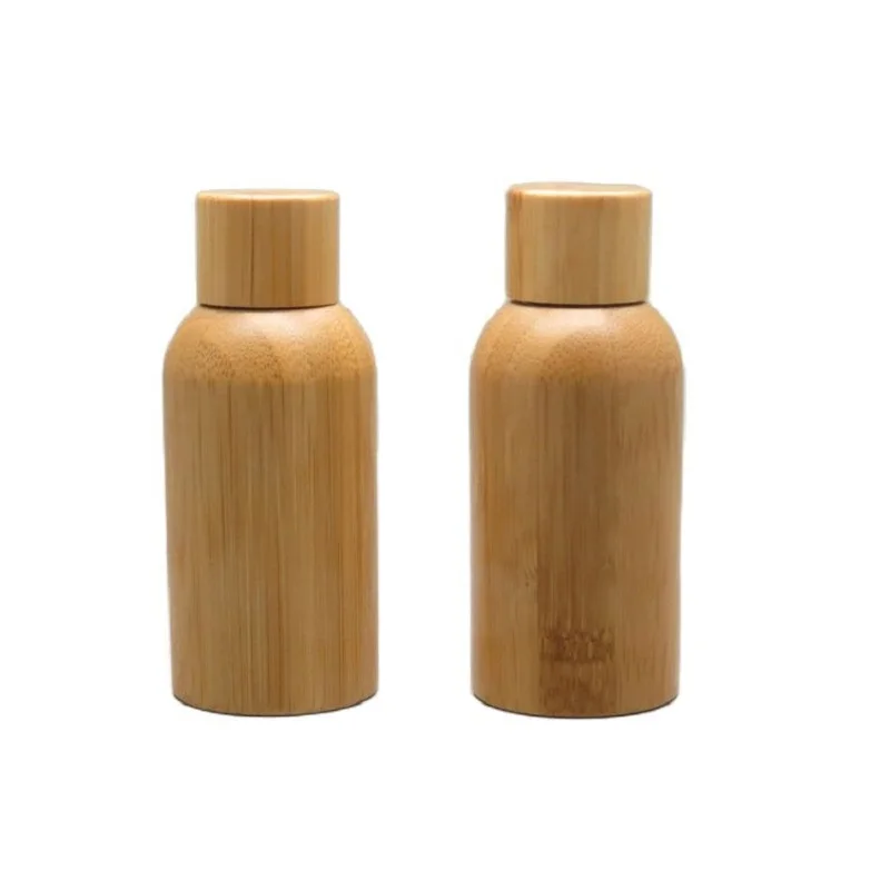 

30ML 10pcs/lot Superior Grade Empty Essential Bottle, Bamboo Wooden Essence Refillable Container, Safety Bamboo Essential Bottle