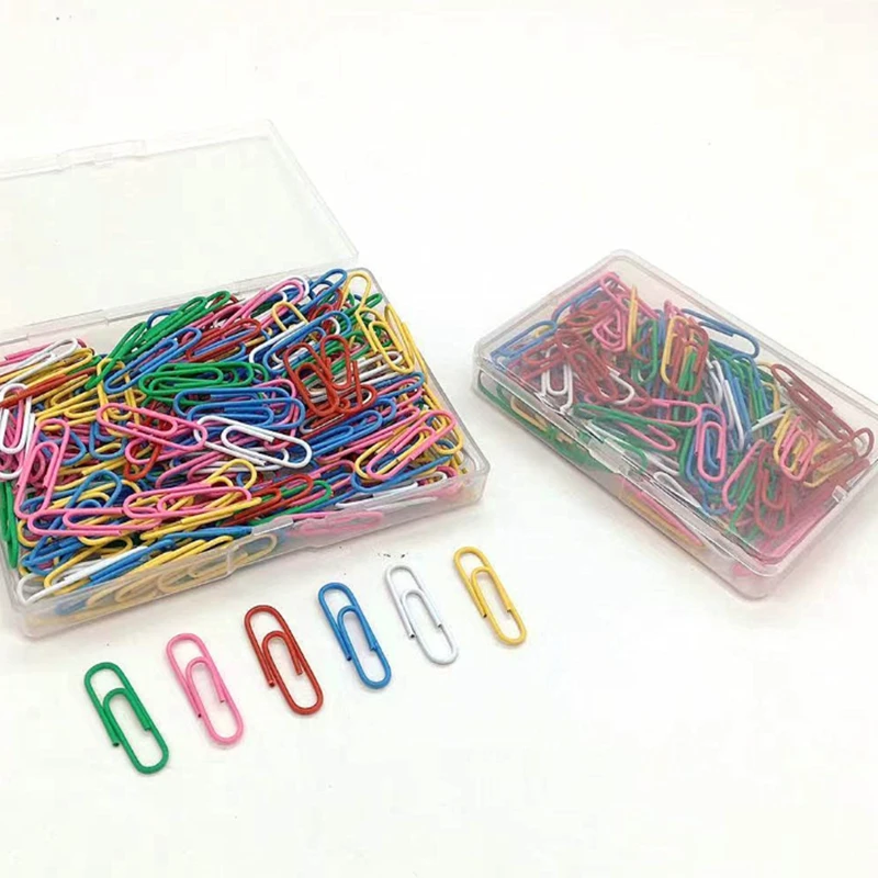 100pcs/box=1set  28mm Colorful Metal Binder Clip Paper Clip Office Stationery Binding Supplies Office Shool Marking Clips